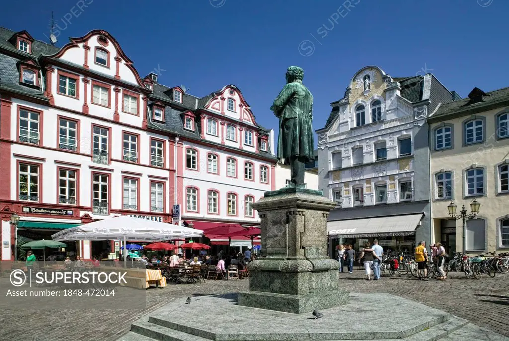 Entenpfuhl Square in Koblenz, Rhineland-Palatinate, Germany, Europe