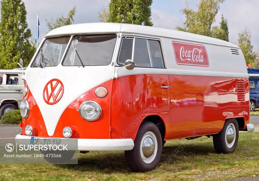 VW T1 with Coca Cola advertising