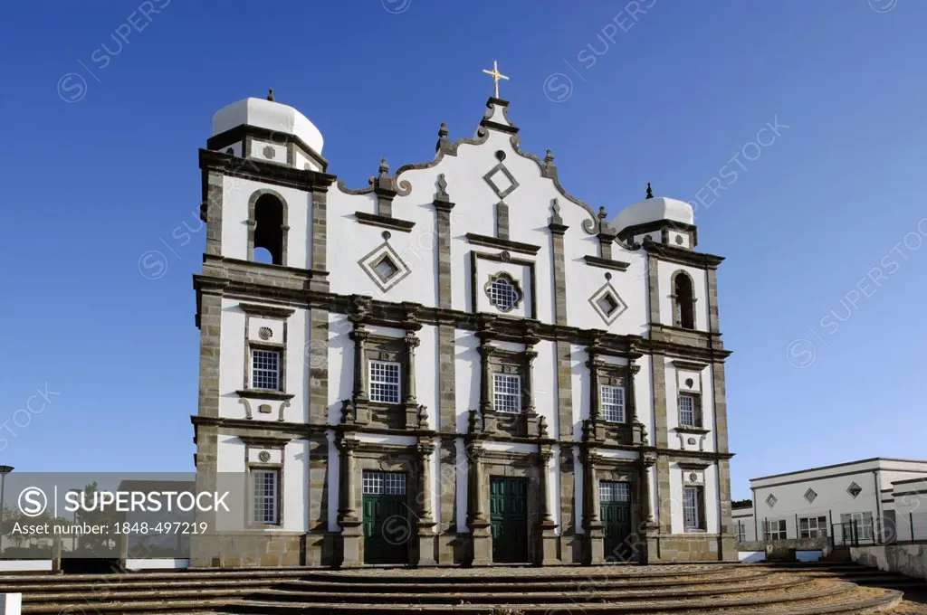 Matriz church in Santa Cruz on the island of Flores, Azores, Portugal