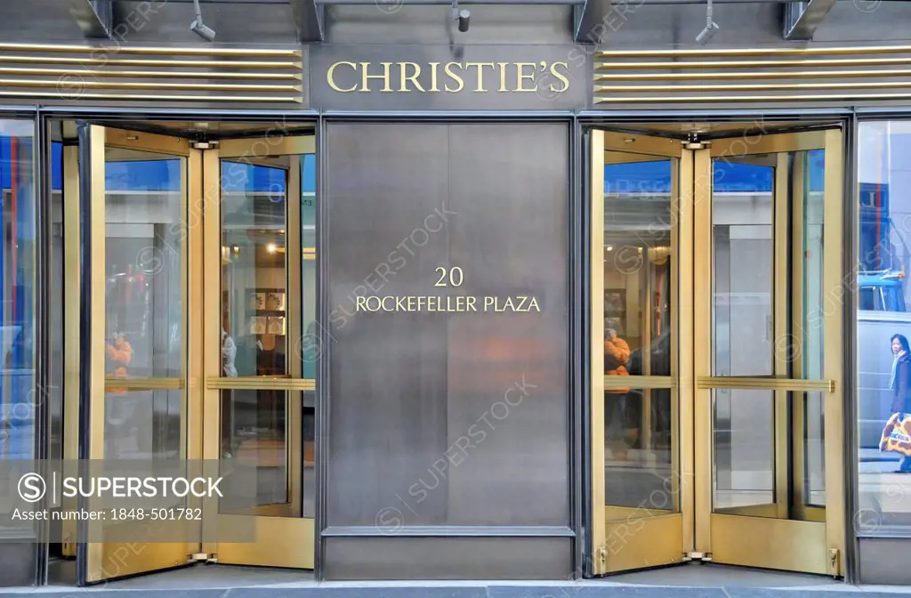 Christie's auction house, midtown, Rockefeller Plaza, Manhattan, New York City, USA