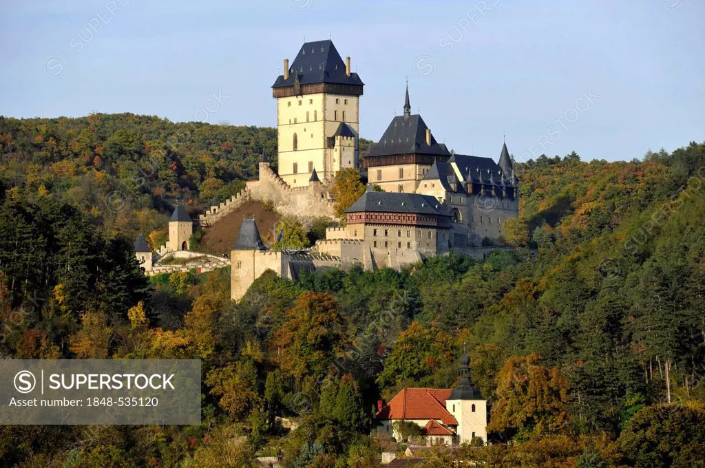 Karlstejn Castle, Bohemia, Czech Republic, Europe