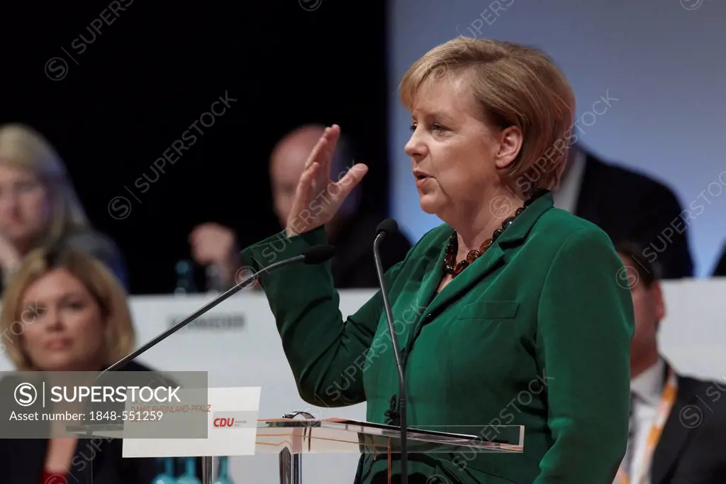 Chancellor Angela Merkel, Mainz, Rhineland-Palatinate, Germany, Europe