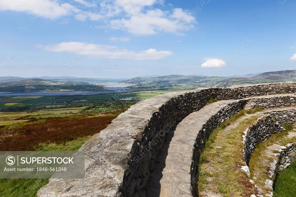 Ring fort Grianán of Aileach, also Ailech, Grianán Ailigh, Inishowen Peninsula, County Donegal, Ireland, British Isles, Europe