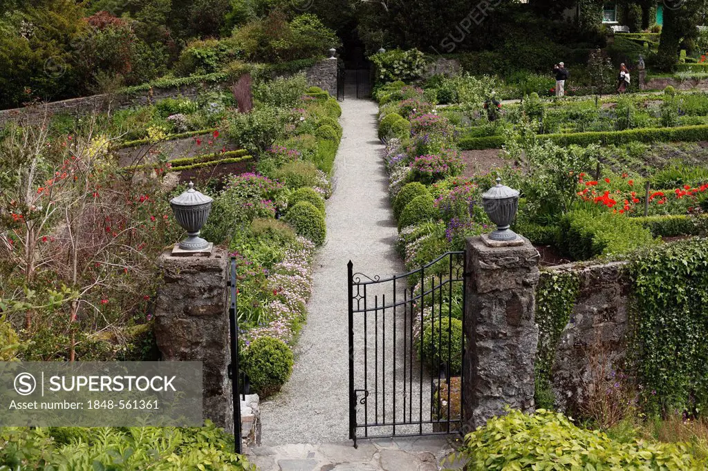 Walled garden, Glenveagh Castle and Gardens, Glenveagh National Park, County Donegal, Ireland, Europe