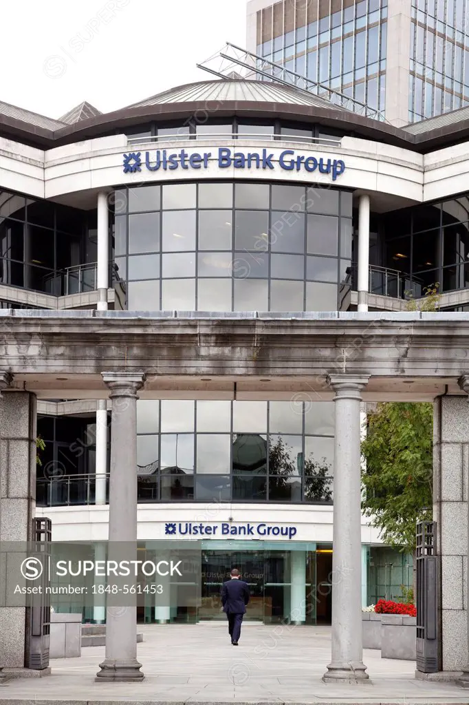 Headquarters of the Ulster Bank Group in the financial district in Dublin, Ireland, Europe