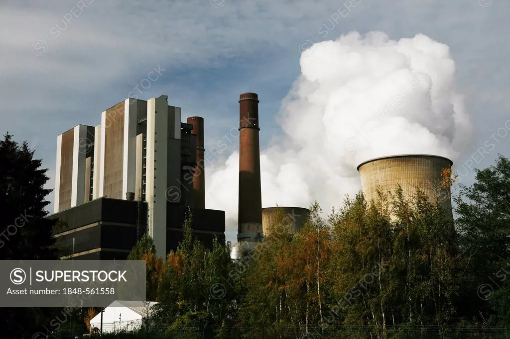 Brown coal power plant, Weisweiler, North Rhine-Westphalia, Germany, Europe