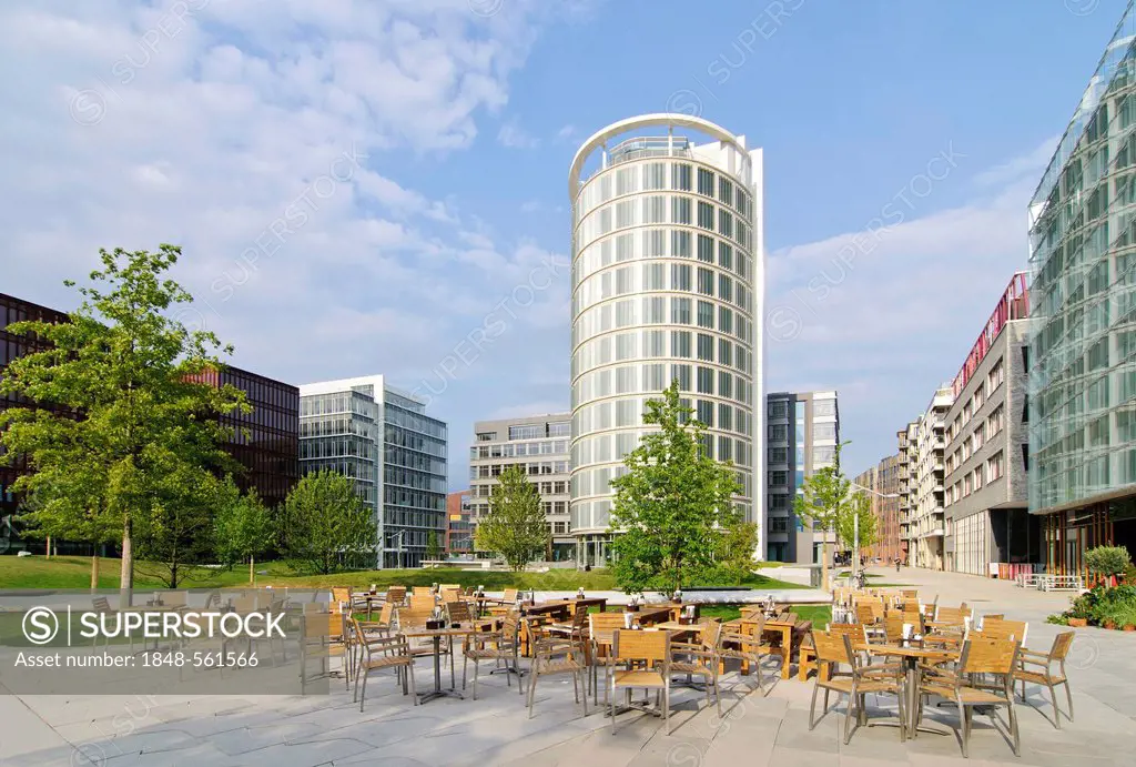 Office tower at the International Coffee Plaza in Hamburg's HafenCity, Hamburg, Germany, Europe