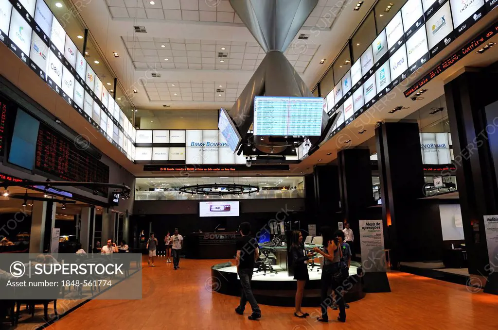 Visitor centre of Bovespa, the Sao Paulo Stock Exchange, Brazil, South America