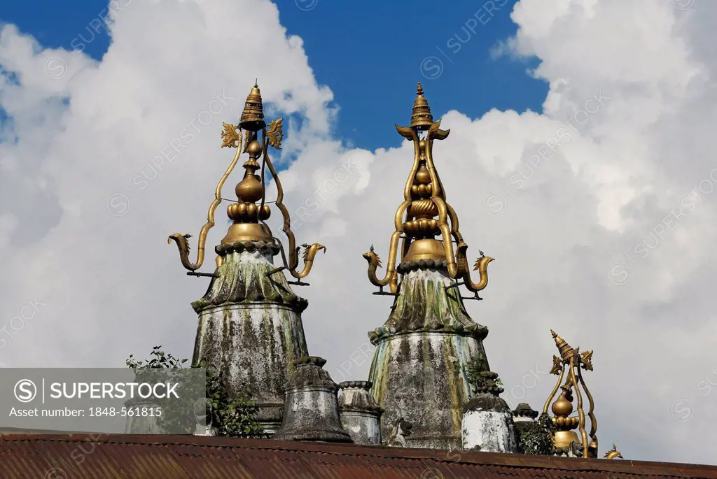 Roof decoration, Pashupatinath, Kathmandu, Nepal, Asia