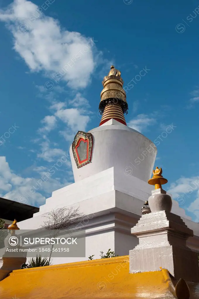 Tibetan Buddhism, stupa, Do-drul Chorten, Namgyal Research Institute of Tibetology, Gangtok, Sikkim, Himalayas, South Asia, Asia