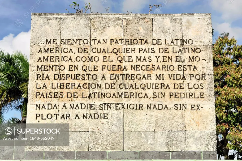 Memorial to Ernesto Che Guevara, Santa Clara, Cuba, Greater Antilles, Caribbean, Central America, America