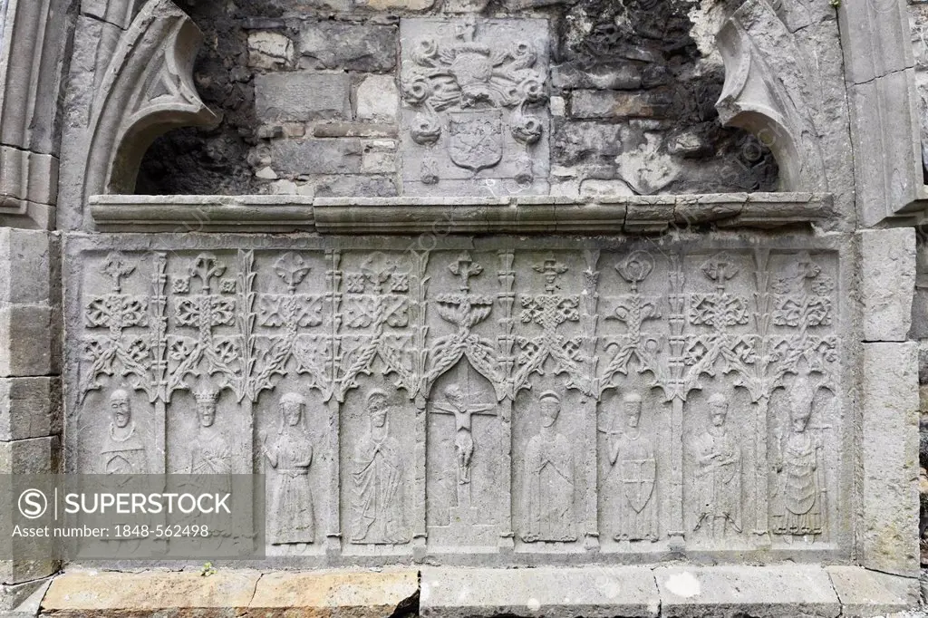 Stone altar, Sligo Abbey, Sligo, County Sligo, Connacht, Ireland, Europe