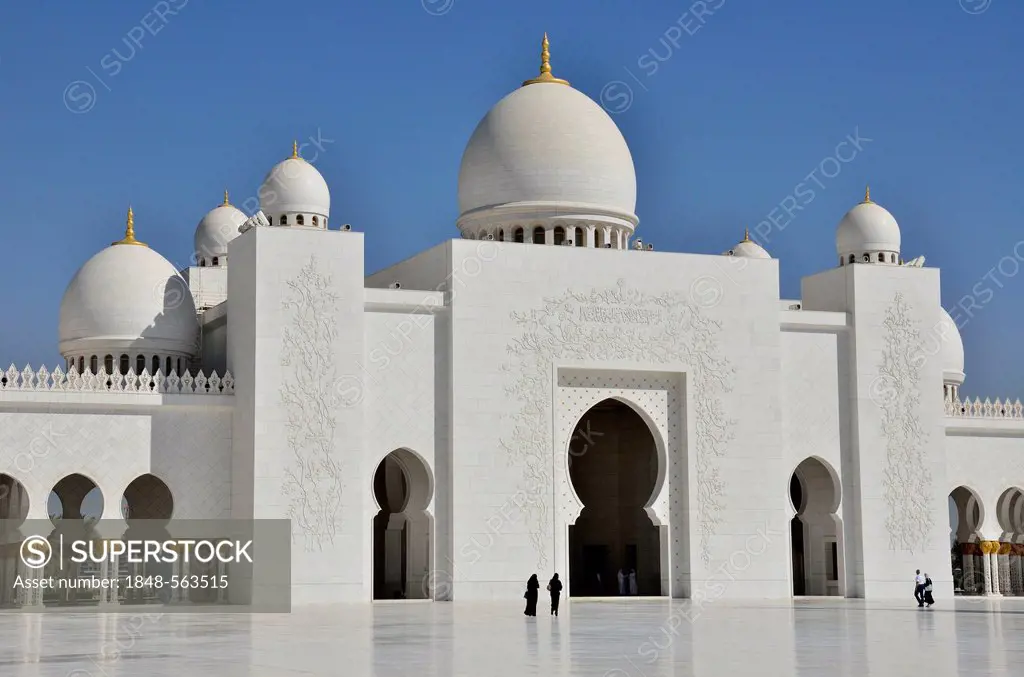 Sheikh Zayed Mosque, Abu Dhabi, United Arab Emirates, Arabian Peninsula, Asia