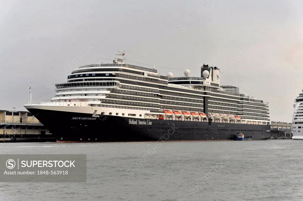 Cruise ship, Nieuw Amsterdam, built in 2010, 285m, 2106 passengers, Venice, Veneto, Italy, Europe