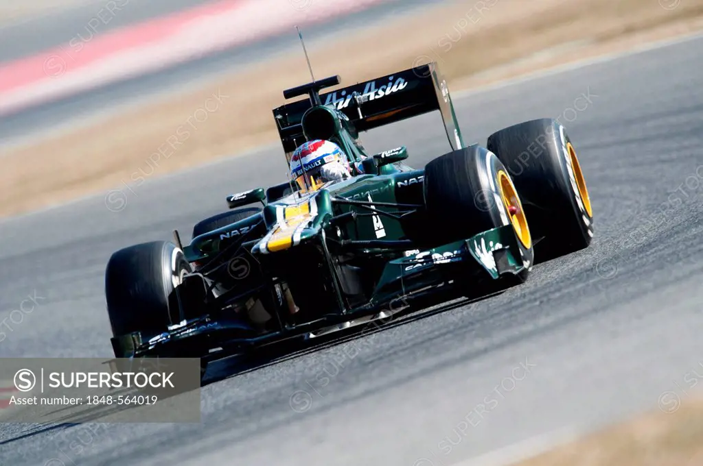 Vitaly Petrov, RUS, Caterham F1 Team-Renault CT-01, during the Formula 1 testing sessions, 21.-24.2.2012, at the Circuit de Catalunya in Barcelona, Sp...