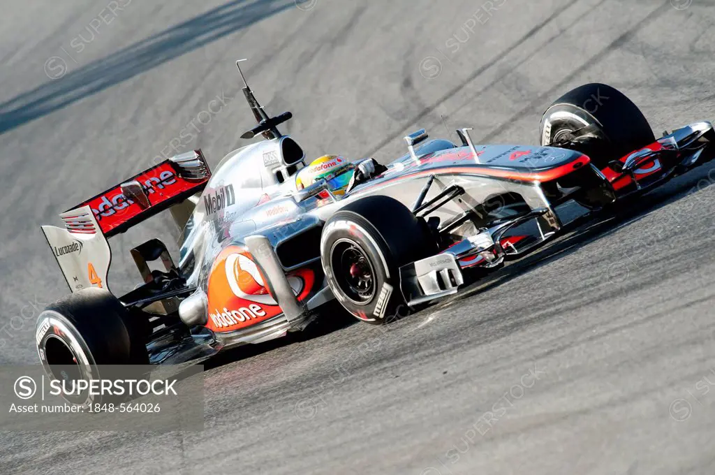 Lewis Hamilton, GB, McLaren-Mercedes MP4-27, Formula 1 testing sessions, 21-24/2/2012, at the Circuit de Catalunya, Barcelona, Spain, Europe