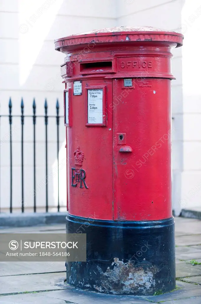 Red letter box, Camden, London, England, United Kingdom, Europe