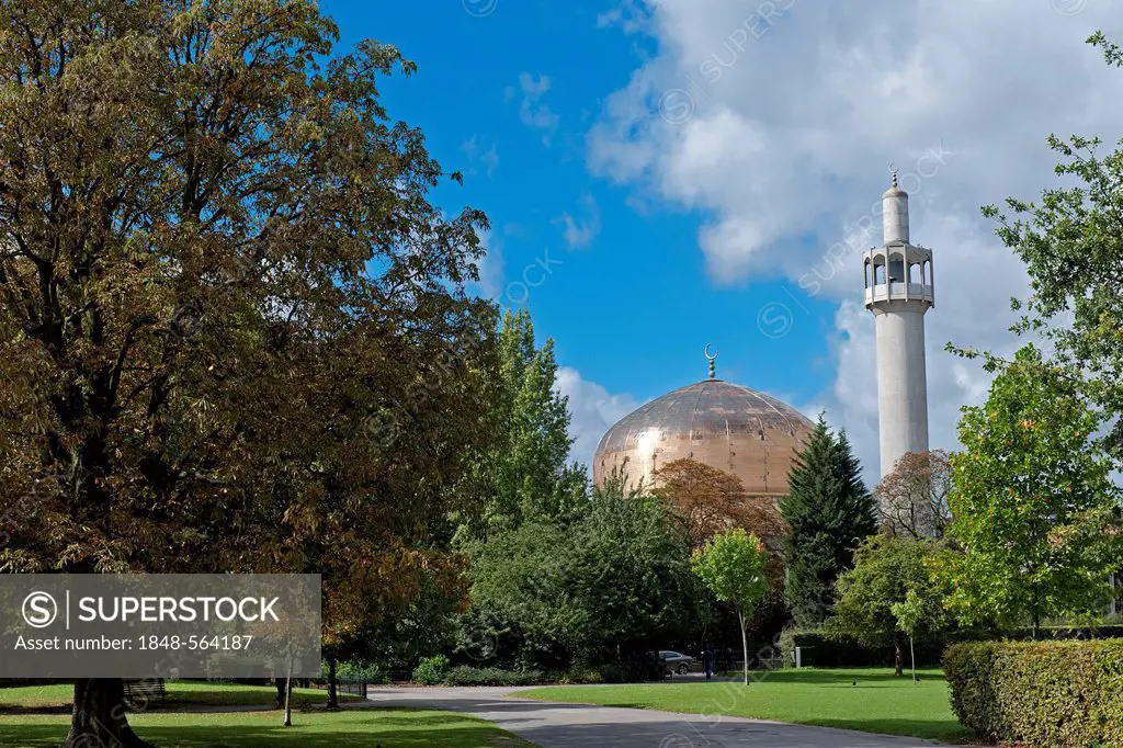 London Central Mosque or Regent's Park Mosque, Regent's Park, London, England, United Kingdom, Europe