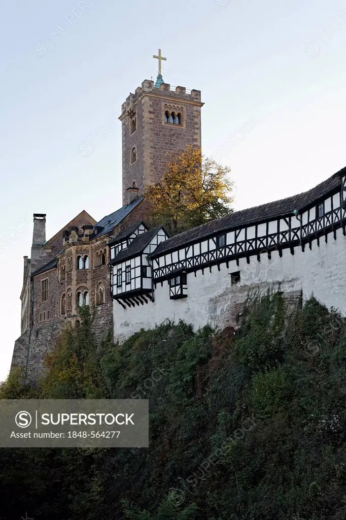 Wartburg castle near Eisenach, Thueringer Wald, Thuringia, Germany, Europe