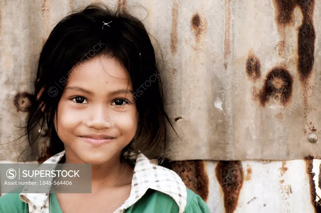 Smiling girl in Cambodia, Southeast Asia, Asia