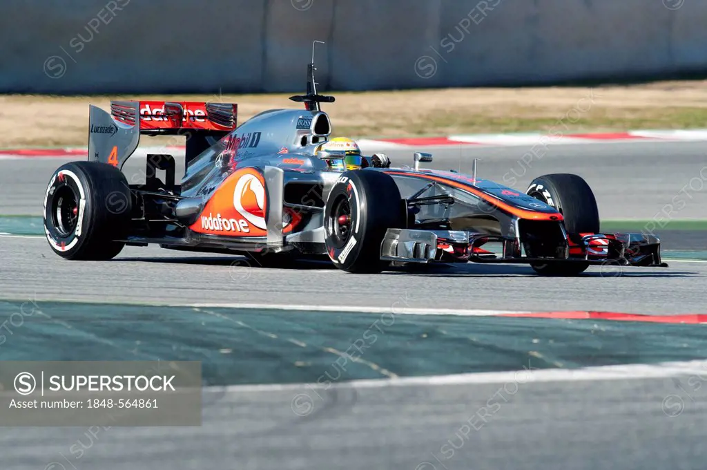 Lewis Hamilton, GB, McLaren-Mercedes MP4-27, Formula 1 testing sessions, 21-24/2/2012, at the Circuit de Catalunya, Barcelona, Spain, Europe