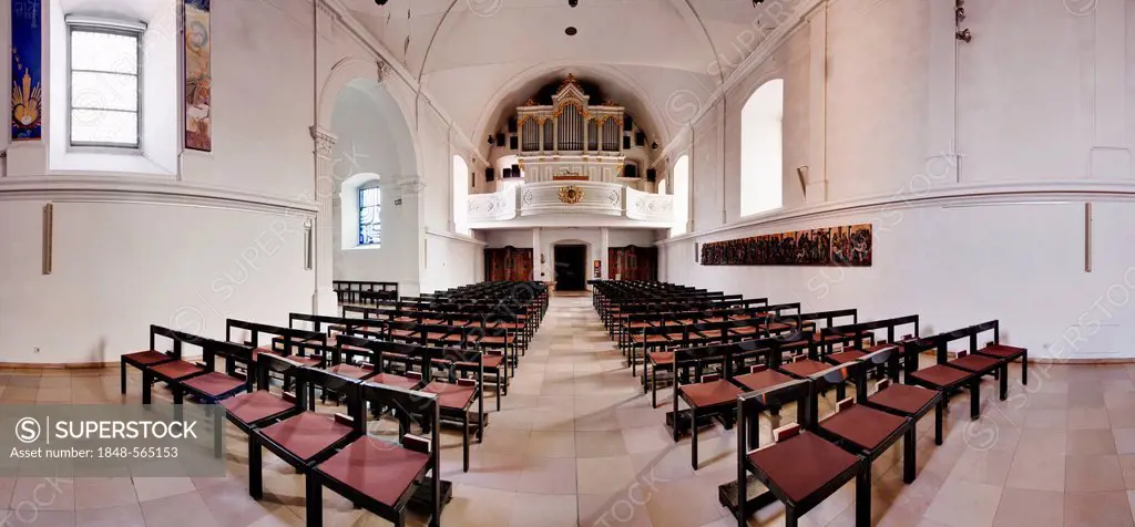 Interior view of Urfahr parish church, Linz, Upper Austria, Austria, Europa