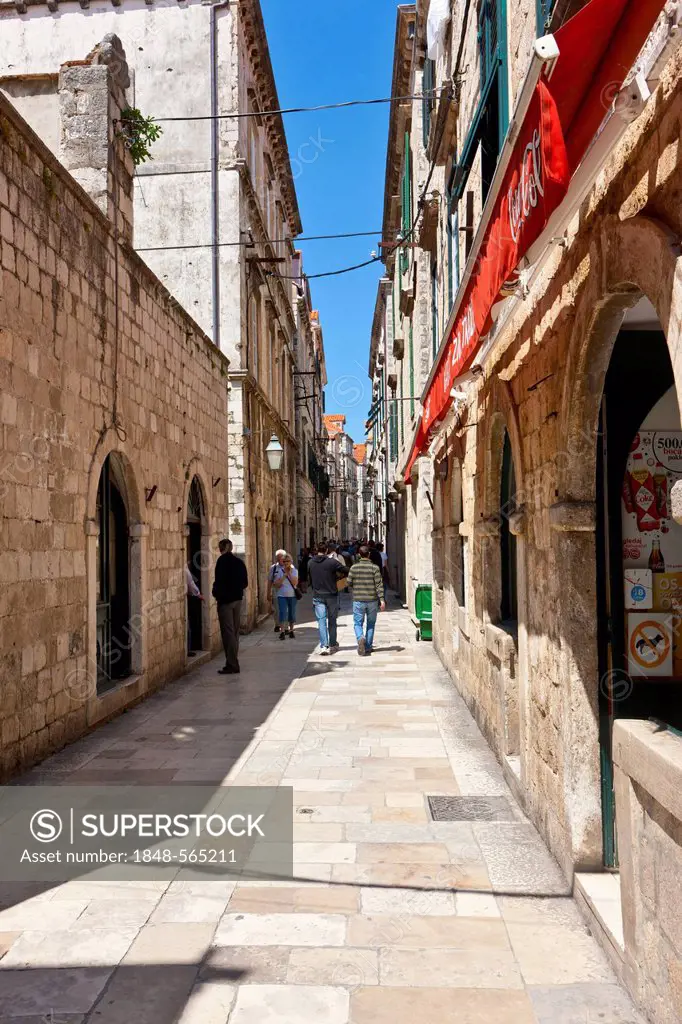 Od Pucain alley in the old town of Dubrovnik, UNESCO World Heritage Site, central Dalmatia, Dalmatia, Adriatic coast, Croatia, Europe, PublicGround
