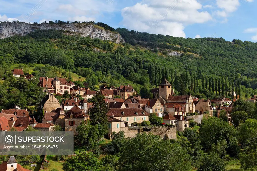 Autoire, labelled Les Plus Beaux Villages de France, The Most Beautiful Villages of France, Haut Quercy, Lot, France, Europe
