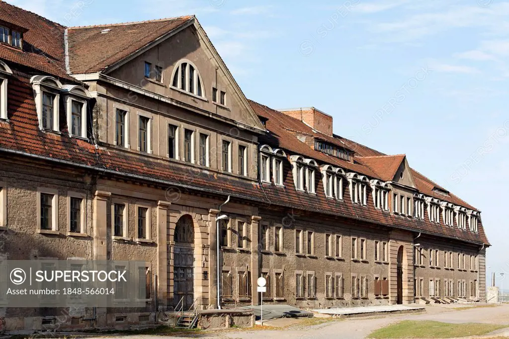 Former Defensionskaserne barracks, Festung Petersberg fortress, Erfurt, Thuringia, Germany, Europe