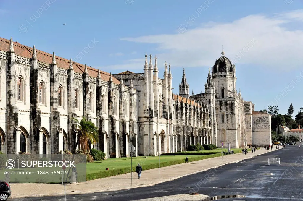 Mosteiro dos Jeronimos, Hieronymites Monastery, Unesco World Heritage Site, Belem district, Lisbon, Portugal, Europe