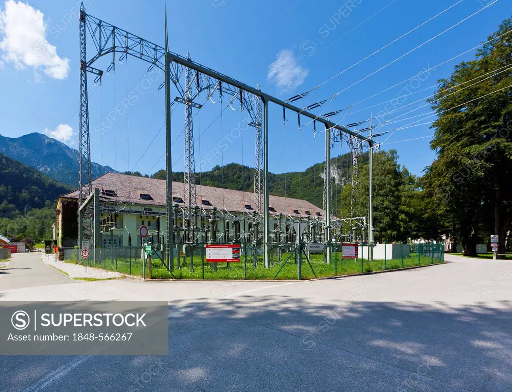 E.ON Lake Walchen Power Plant Experience, Walchensee hydroelectric power plant, switching station, Upper Bavaria, Bavaria, Germany, Europe