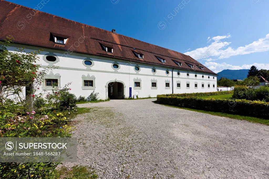 Benediktbeuern Abbey, a former Benedictine abbey, today a monastery of the Salesians of Don Bosco in Benediktbeuern, diocese of Augsburg, Benediktbeue...