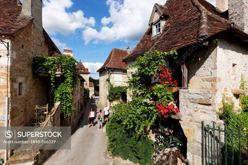 Carennac, labelled Les Plus Beaux Villages de France, The Most Beautiful Villages of France, Dordogne valley, Haut Quercy, Lot, France, Europe