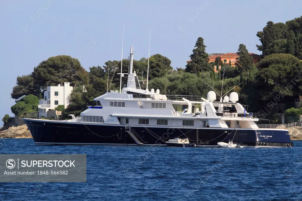 The One, cruiser, formerly named Carinthia VI and owned by Helmut Horten, built by Luerssen Yachts, 71.05 m, built in 1972, French Riviera, France, Me...