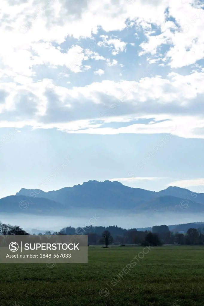 Landscape at the Kampenwand Mountain, Chiemgau, Upper Bavaria, Germany, Europe