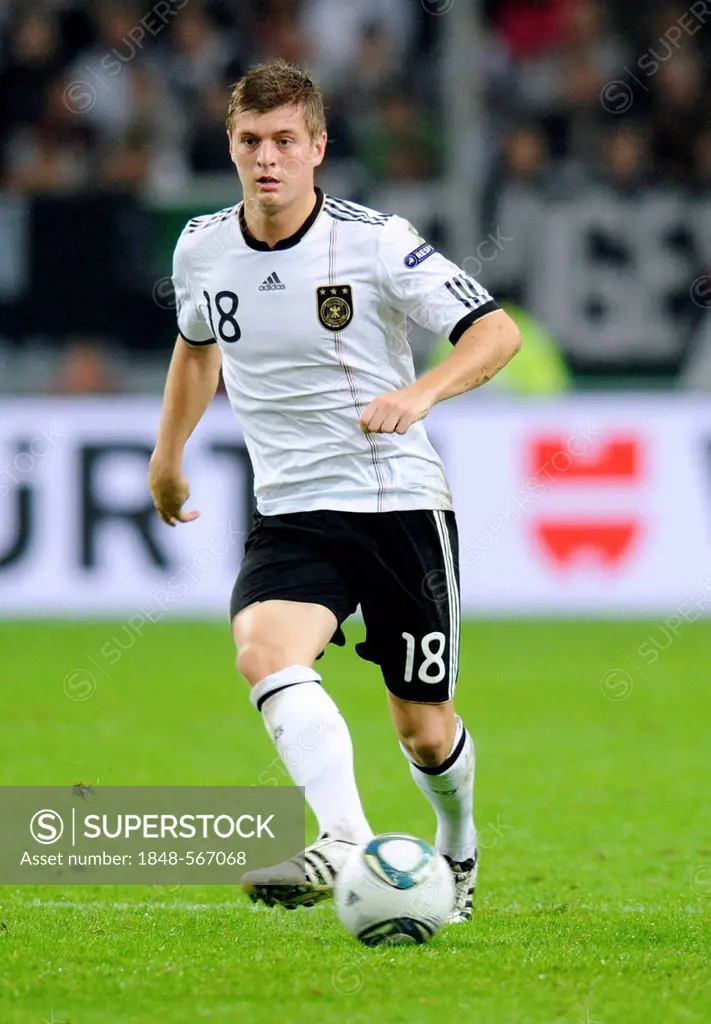 Toni Kroos, Germany, football qualification match for the UEFA European championship 2012, Germany - Belgium 3:1, ESPRIT Arena, Duesseldorf, North Rhi...