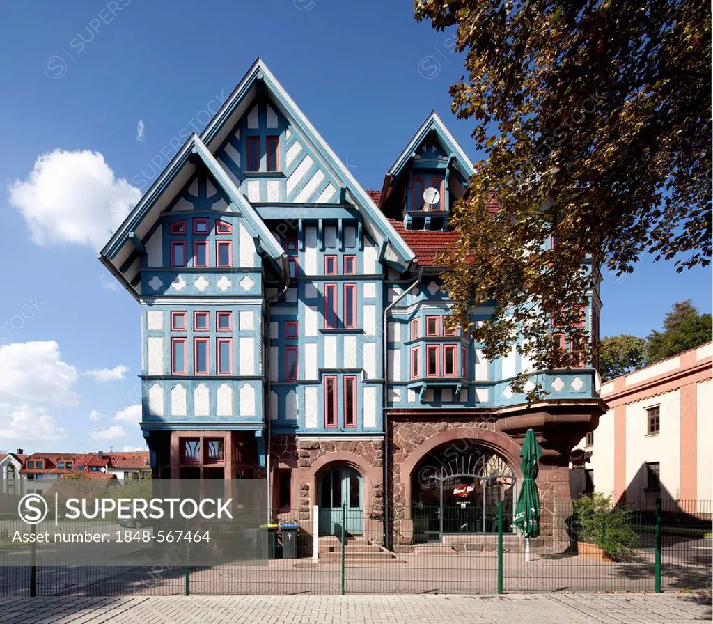 Half-timbered house, Eisenach, Thuringia, Germany, Europe, PublicGround