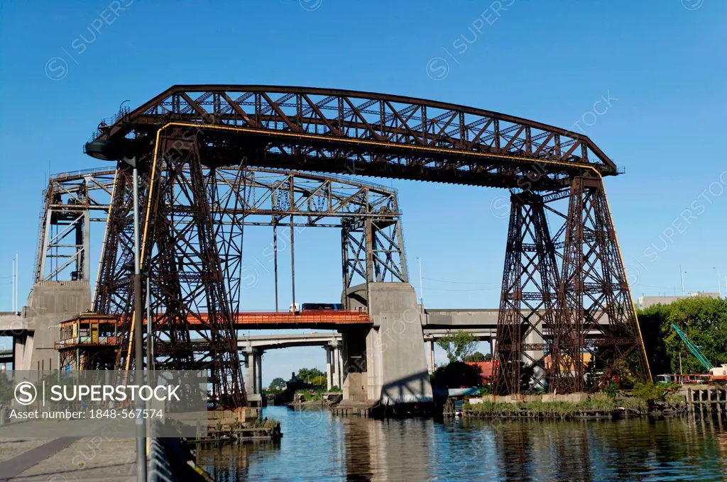 Old bridge of La Boca district, Buenos Aires, Argentina, South America