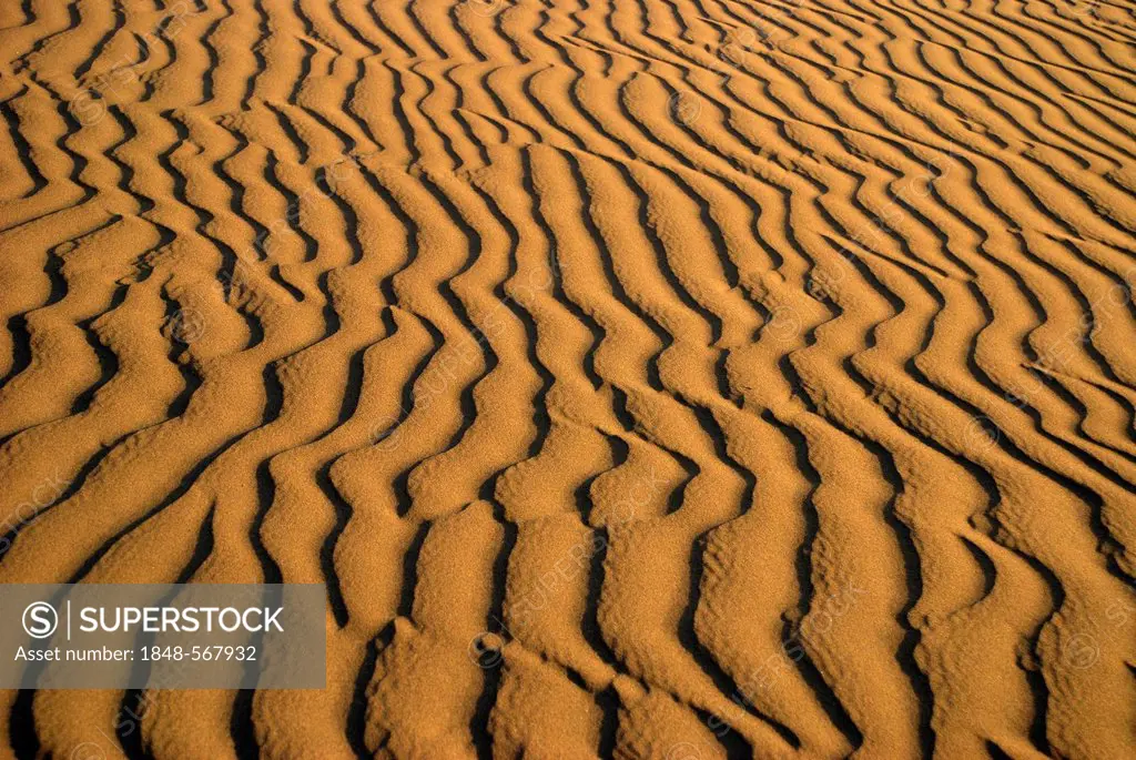Structures in the desert sand, Nazca, Atacama Desert, Peru, South America