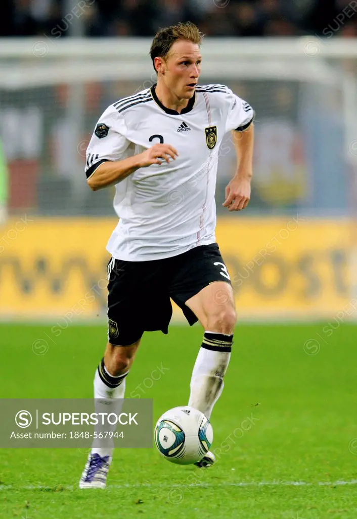 Benedikt Hoewedes, Germany, football qualification match for the UEFA European championship 2012, Germany - Belgium 3:1, ESPRIT Arena, Duesseldorf, No...