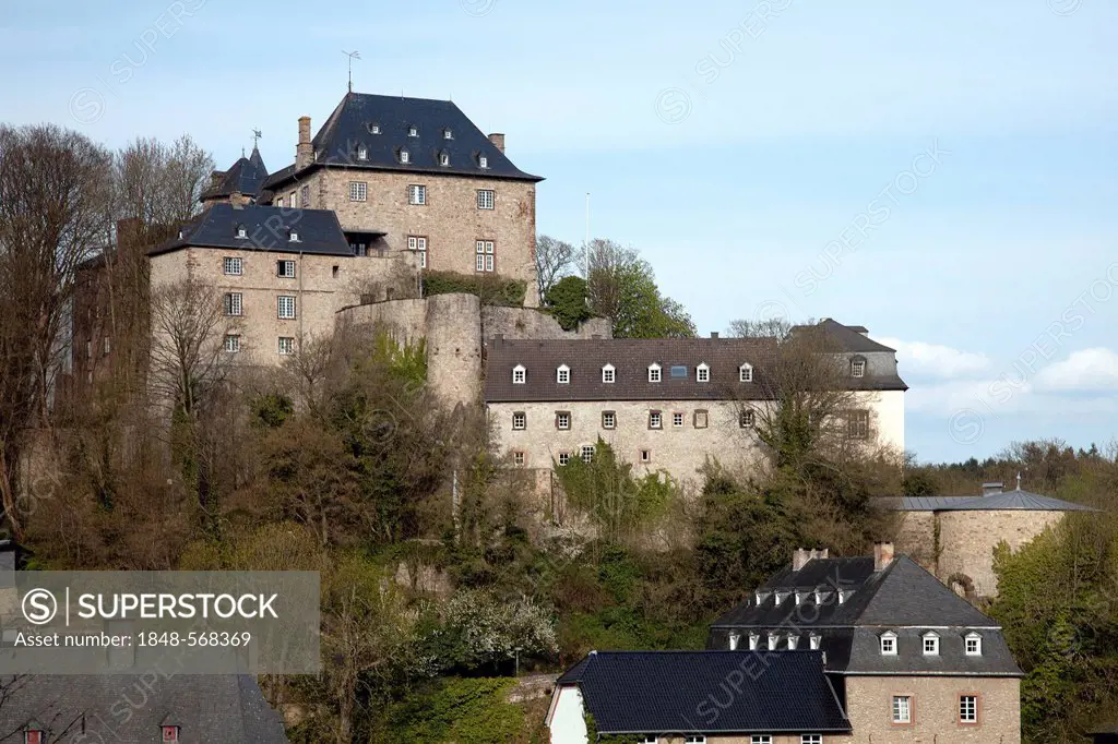 Burg Blankenheim Castle, Blankenheim, Eifel, North Rhine-Westphalia, Germany, Europe, PublicGround