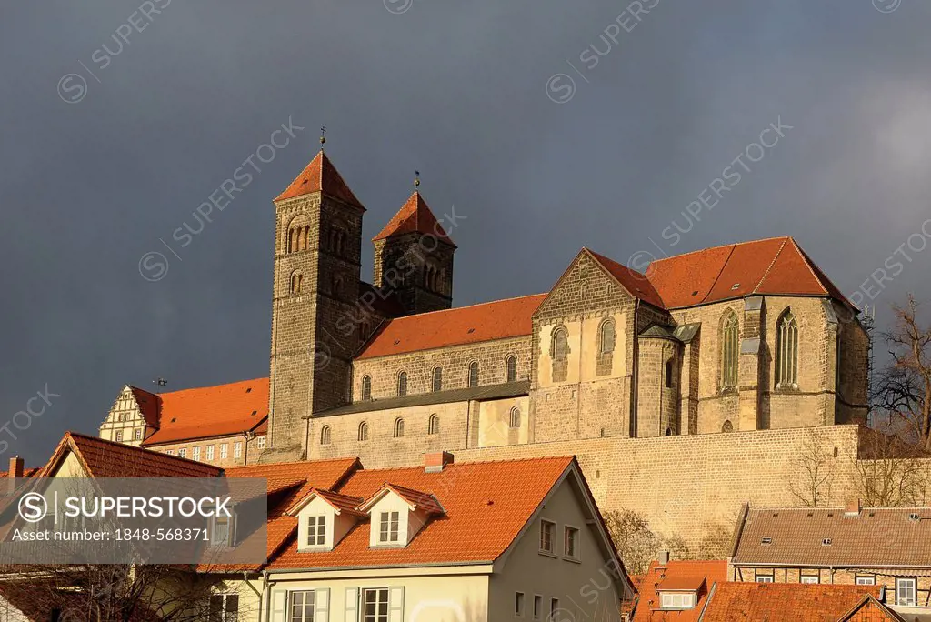 Castle of Quedlinburg, Quedlinburg, Saxony-Anhalt, Germany, Europe