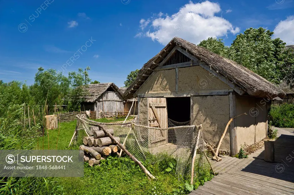 Wallmuseum, Slavic village, Oldenburg in Holstein, Baltic Sea, Schleswig-Holstein, Germany, Europe