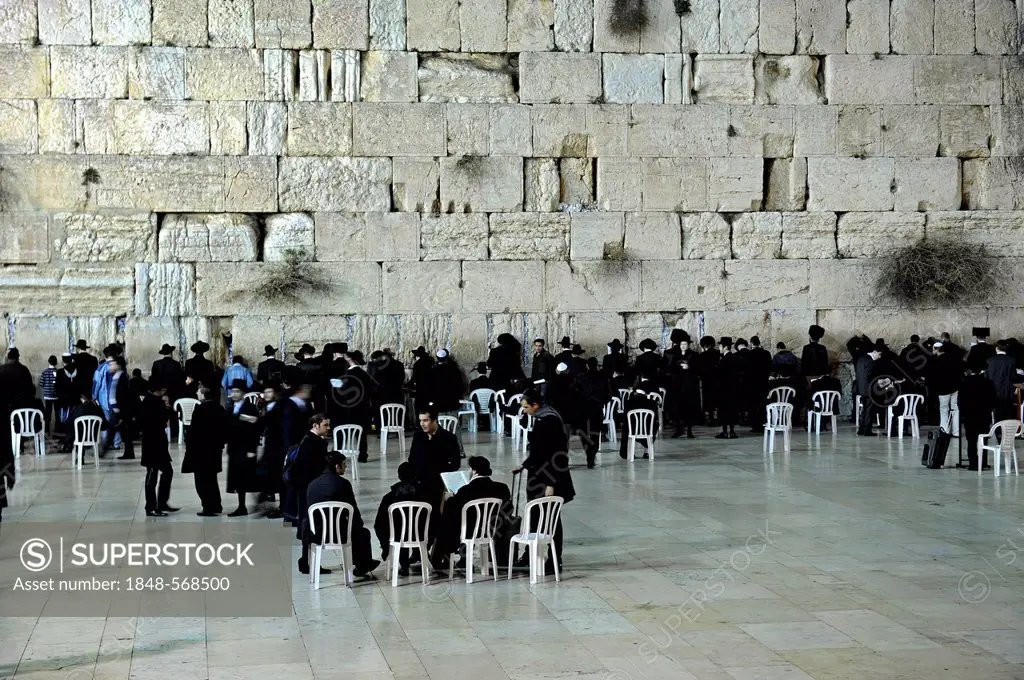 Wailing Wall or Western Wall, Old City, Jerusalem, Israel, Middle East, Asia Minor, Asia