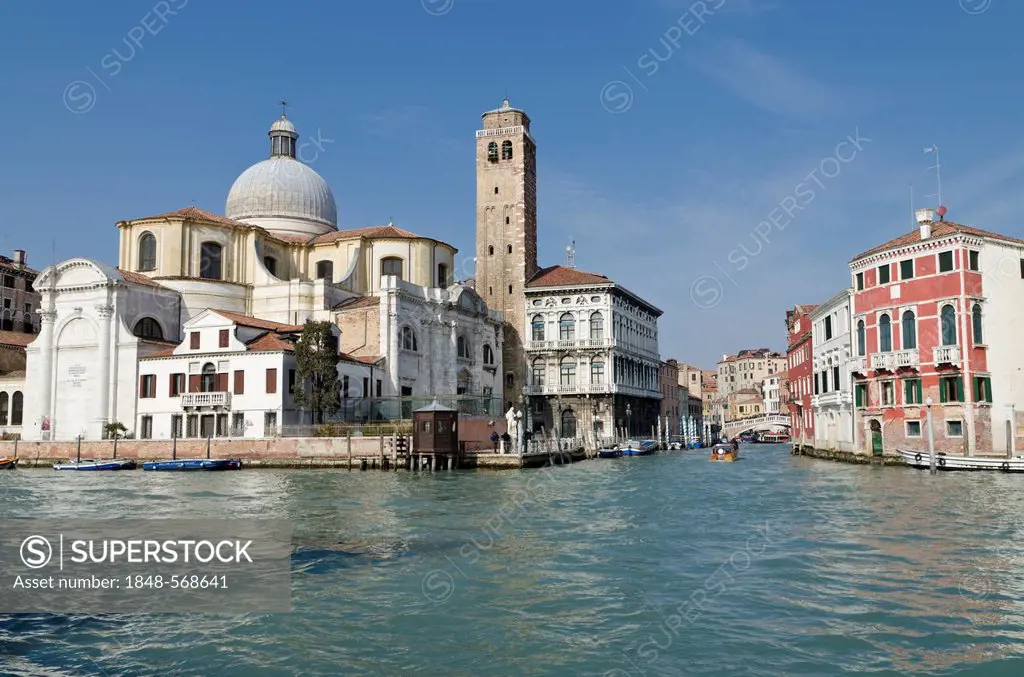 San Geremia e Lucia, as seen across the Canal Grande, Venice, Veneto, Italy, Europe