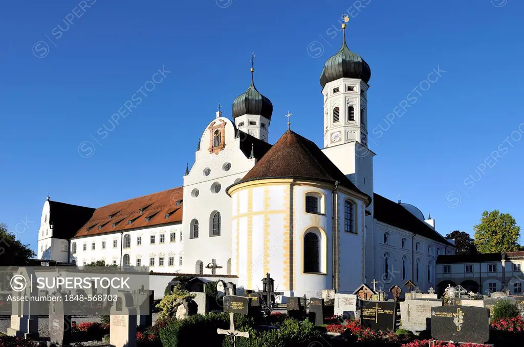 Benediktbeuern Abbey, Upper Bavaria, Bavaria, Germany, Europe