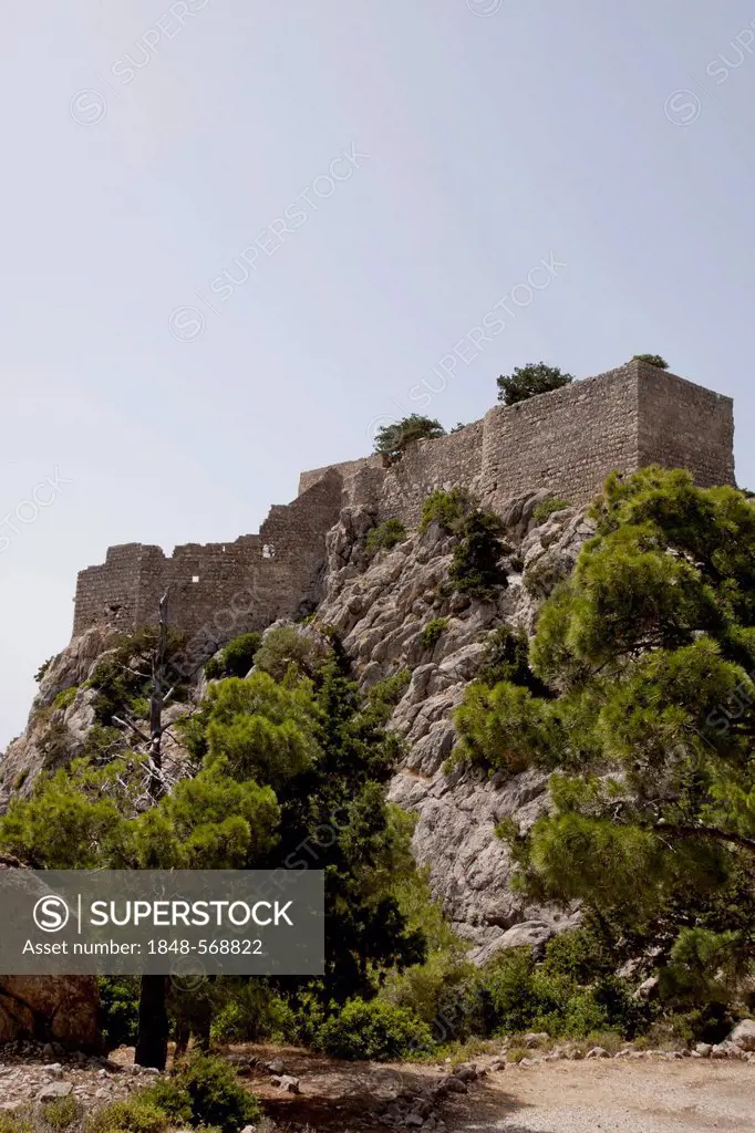 Kastro Monolithos Castle, Rhodes, Greece, Europe
