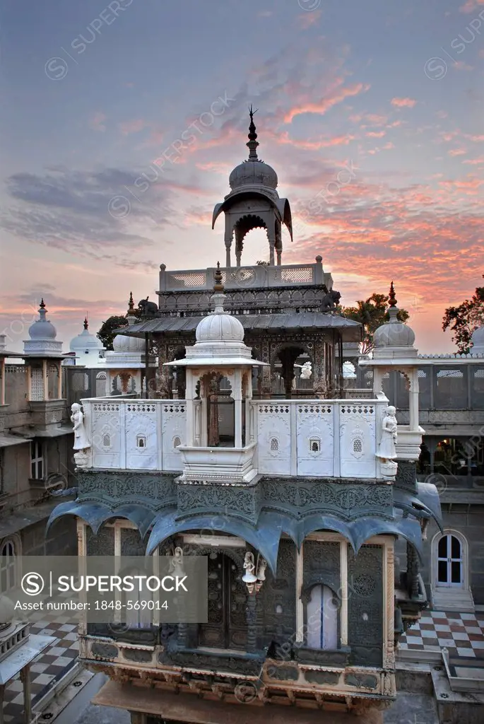 Udai Bilas Palace Heritage Hotel, Dungarpur, Rajasthan, India, Asia