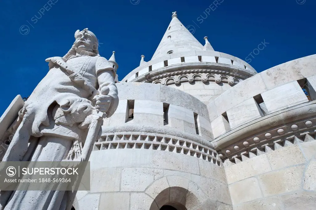 Halászbástya, Fisherman's Bastion, castle hill, Budapest, Hungary, Europe
