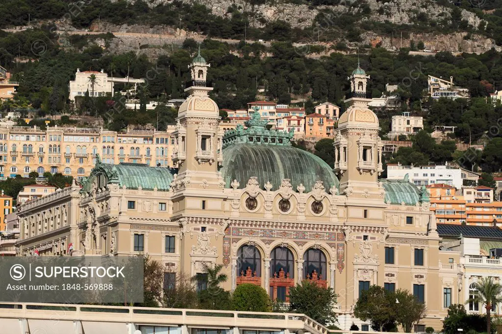 Monte Carlo Casino, Principality of Monaco, French Riviera, Mediterranean Sea, Europe